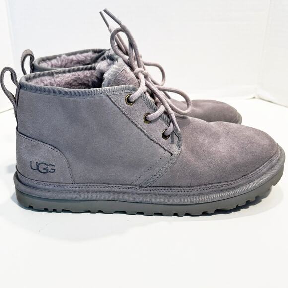 UGG Neumel Chukka Boot Women's Size 10 lavender gray Suede Lace Up